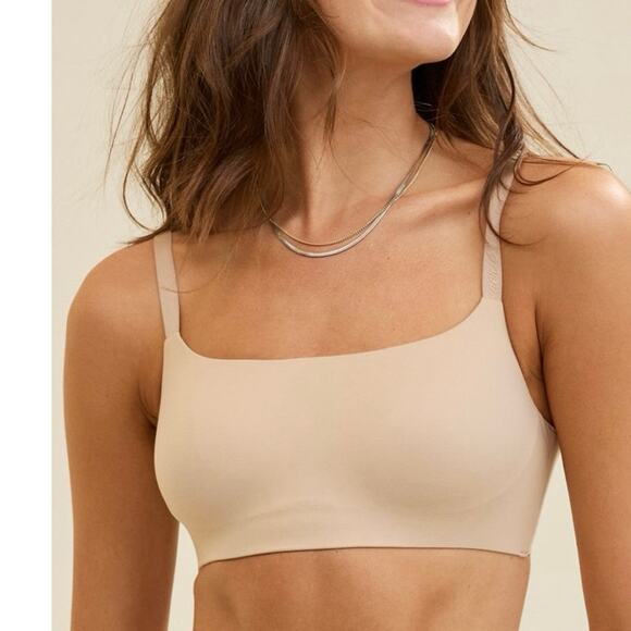 Aerie Other - Aerie SMOOTHEZ bra-ish wireless bralette in tan size M/DD